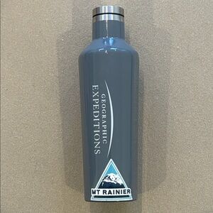 Geographic Expeditions Mt. Ranier Stainless Steel Canteen Water Bottle Corkcicle